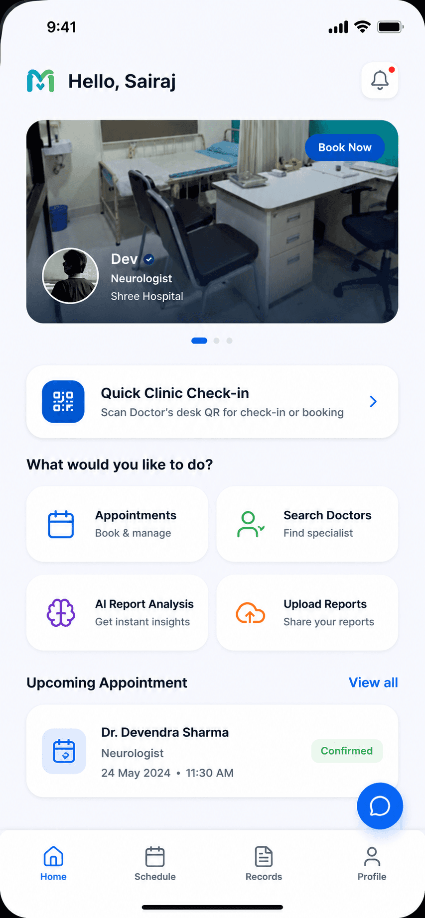 MediArca App Dashboard